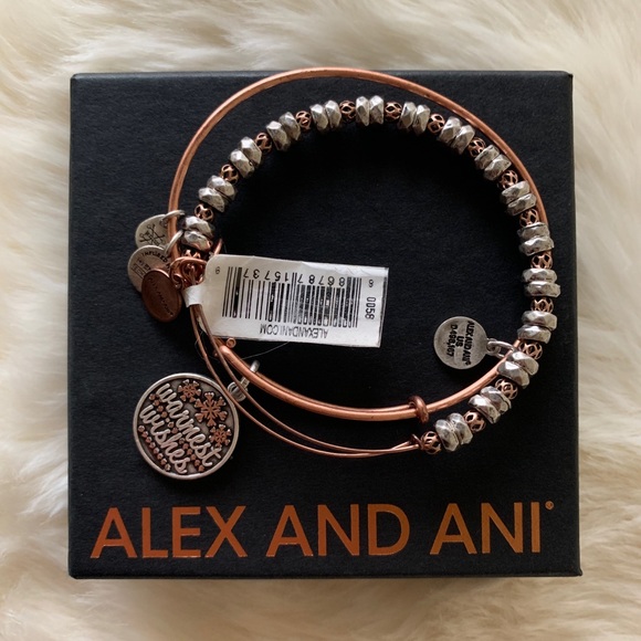 Alex and Ani Jewelry - NWT ALEX AND ANI- Warmest Wishes Set of 2 Bangle